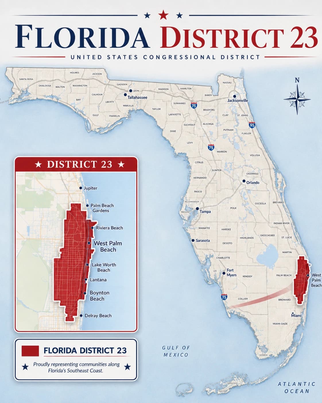 Florida District 23 congressional district map